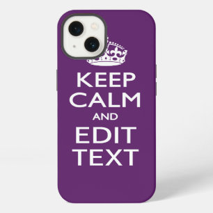 Etui iPhone 13 Garde calme personnalisé ET Modifier le texte sur