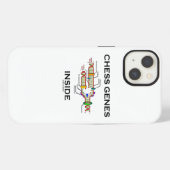Etui iPhone 13 Gènes d'échecs à l'intérieur de l'humour de réplic (Verso Horizontal)