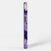 Etui iPhone 13 Géode d'agate violet tombé (Côté droit)