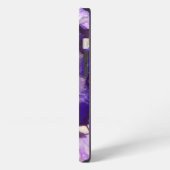 Etui iPhone 13 Géode d'agate violet tombé (Côté gauche)