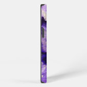 Etui iPhone 13 Géode d'agate violet tombé (Côté droit)