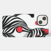 Etui iPhone 13 Geometric Whisker Dance (Verso Horizontal)