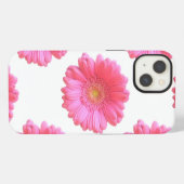 Etui iPhone 13 Gerbera marguerite rose (Verso Horizontal)