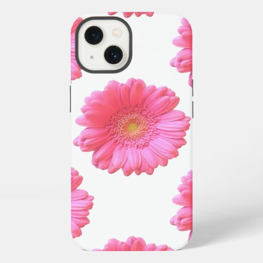 Etui iPhone 13 Gerbera marguerite rose (Verso)