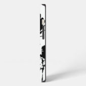 Etui iPhone 13 Geronimo noir et blanc (Côté gauche)