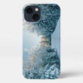Etui iPhone 13 Glace et neige | Route d'hiver gelée Russie, Sibér (Verso)
