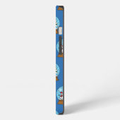 Etui iPhone 13 Globe de neige avec Snowman et Pine Tree (Côté gauche)