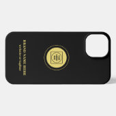 Etui iPhone 13 Gold Business Logo Text Professional iphone case (Verso Horizontal)