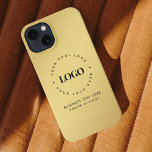 Etui iPhone 13 Gold Gradient Entreprise Logo et texte personnalis<br><div class="desc">Faites la promotion de votre entreprise avec ce coque iphone cool,  avec arrière - plan or dégradé,  logo et texte personnalisés. Ajoutez facilement vos détails en cliquant sur l'option "personnaliser".</div>