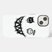 Etui iPhone 13 Goth Punk Épouvantable Effrayant Mignon Bouche Cou (Verso Horizontal)