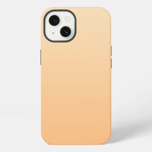 Etui iPhone 13 Gradient de couleur jaune clair et orange (Verso)