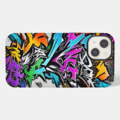 Etui iPhone 13 Graffiti Abstrait en Coque dur iPhone (Verso Horizontal)