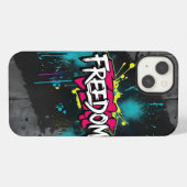 Etui iPhone 13 Graffiti de rue chaotique (Verso Horizontal)