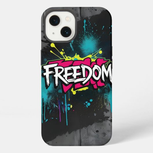 Etui iPhone 13 Graffiti de rue chaotique (Verso)