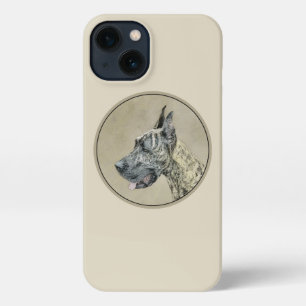Etui iPhone 13 Grande Danse (Brindle) Peinture - Art Chien origin