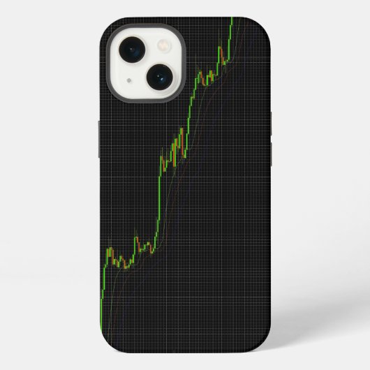Etui iPhone 13 Graphique de chandeliers (Verso)