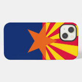 Etui iPhone 13 Graphique Drapeau dynamique de l'état de l'Arizona (Verso Horizontal)
