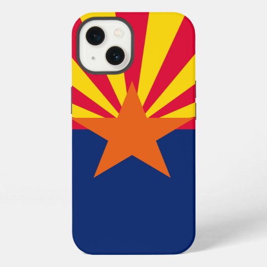 Etui iPhone 13 Graphique Drapeau dynamique de l'état de l'Arizona (Verso)