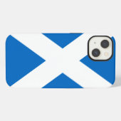 Etui iPhone 13 Graphique du drapeau écossais gras (Verso Horizontal)