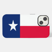 Etui iPhone 13 Graphique dynamique du drapeau de l'État du Texas (Verso Horizontal)