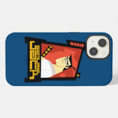 Etui iPhone 13 Graphisme de Samurai Jack souriant dans un cadre f (Verso Horizontal)