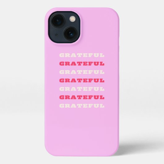 Etui iPhone 13 Gratuit, Remerciements, Citation De Gratitude, Ros (Verso)