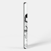 Etui iPhone 13 Gravure de nénuphars (Côté droit)