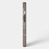 Etui iPhone 13 Gravure de nénuphars (Côté gauche)