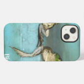 Etui iPhone 13 Grenouilles assises (Verso Horizontal)