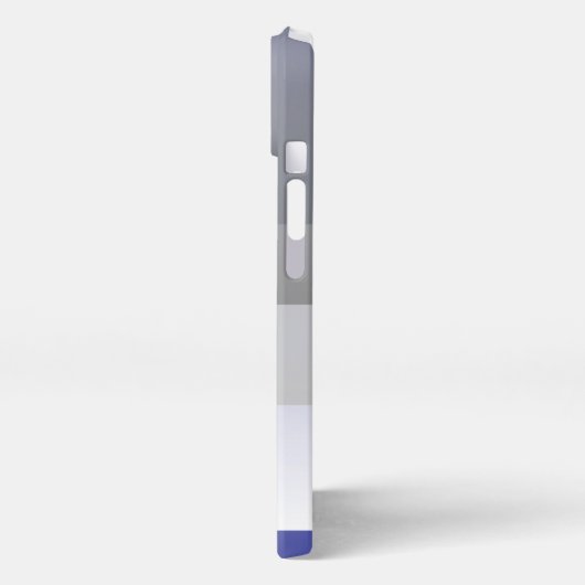 Etui iPhone 13 gris bleu Fuchsia (Côté gauche)