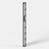 Etui iPhone 13 Gris Fleur de lis (Côté droit)