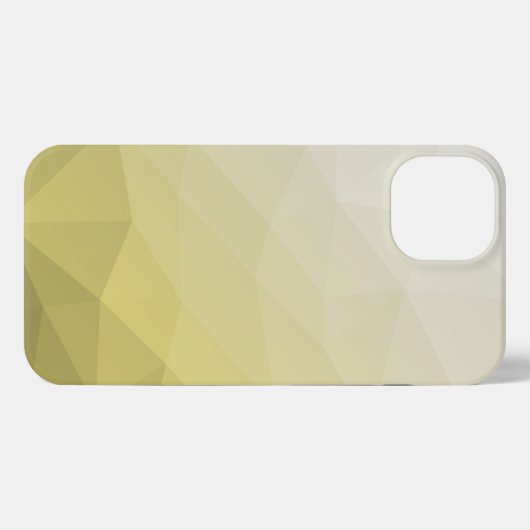 Etui iPhone 13 Gris jaune ombre Mesh cool élégant Motif (Verso Horizontal)