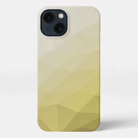 Etui iPhone 13 Gris jaune ombre Mesh cool élégant Motif (Verso)