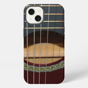 Etui iPhone 13 Guitare Classique Marron,