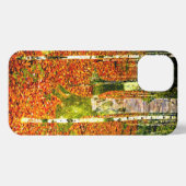 Etui iPhone 13 Gustav Klimt Birch Trees (Verso Horizontal)