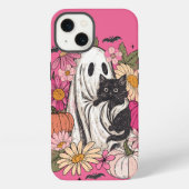 Etui iPhone 13 Halloween Ghost Cat iPhone / coque ipad (Verso)