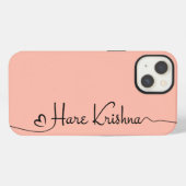 Etui iPhone 13 Hare Krishna art typographie iPhone / coque ipad (Verso Horizontal)