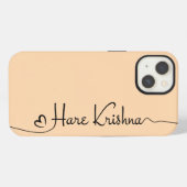 Etui iPhone 13 Hare Krishna art typographie iPhone / coque ipad (Verso Horizontal)