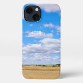 Etui iPhone 13 Harvested wheat fields (Verso)