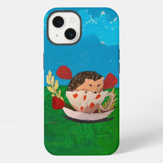 Etui iPhone 13 Hérisson bébé (Verso)