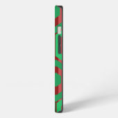 Etui iPhone 13 Hexagones de Noël (Côté gauche)
