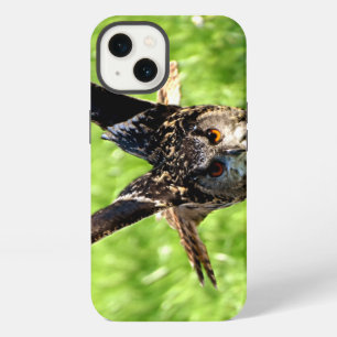 Etui iPhone 13 Hibou grand-duc en plein vol