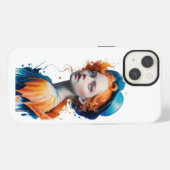 Etui iPhone 13 Housse arrière IPhone couleur 3D conception fille (Verso Horizontal)