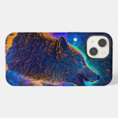 Etui iPhone 13 Howling Wolf Surreal Imaginaire (Verso Horizontal)