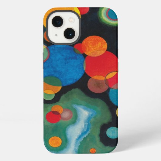 Etui iPhone 13 Huile Abstraite de Kandinsky Deepened Impulse sur (Verso)