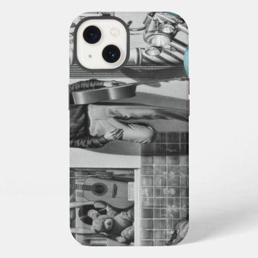 Etui iPhone 13 HWY 51 Argent (Verso)