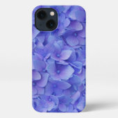 Etui iPhone 13 Hydrangea bleu (Verso)