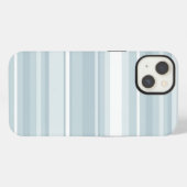 Etui iPhone 13 Ice blue stripes Case-Mate iPhone case (Verso Horizontal)