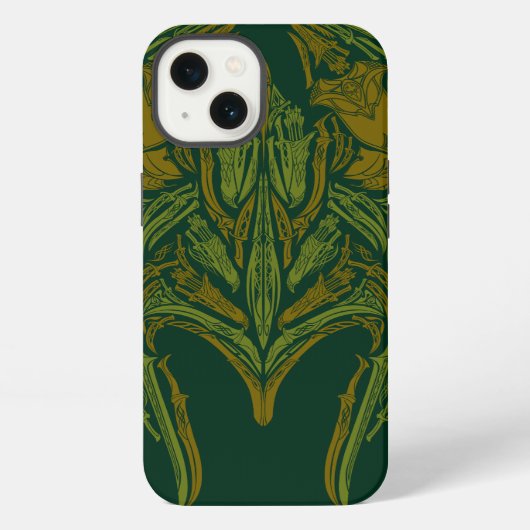 Etui iPhone 13 Icône Casque d'armes elfe (Verso)