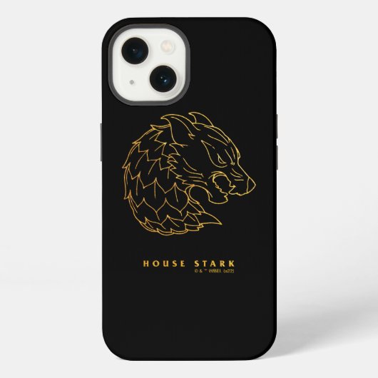 Etui iPhone 13 Icône de la Maison Stark (Verso)